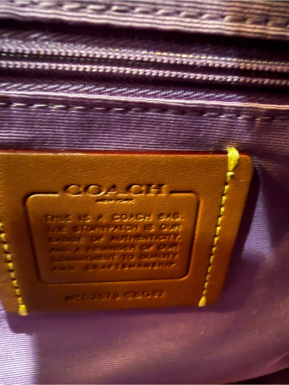 Coach medium Rowan Purple Multi Floral - Picture 7 of 10